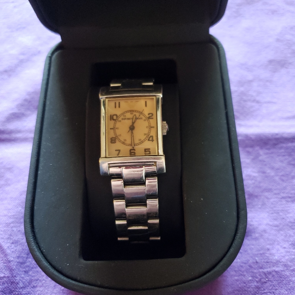 Women's Armani Watch • AR0219 • Antique-Look • Stainless Steel •